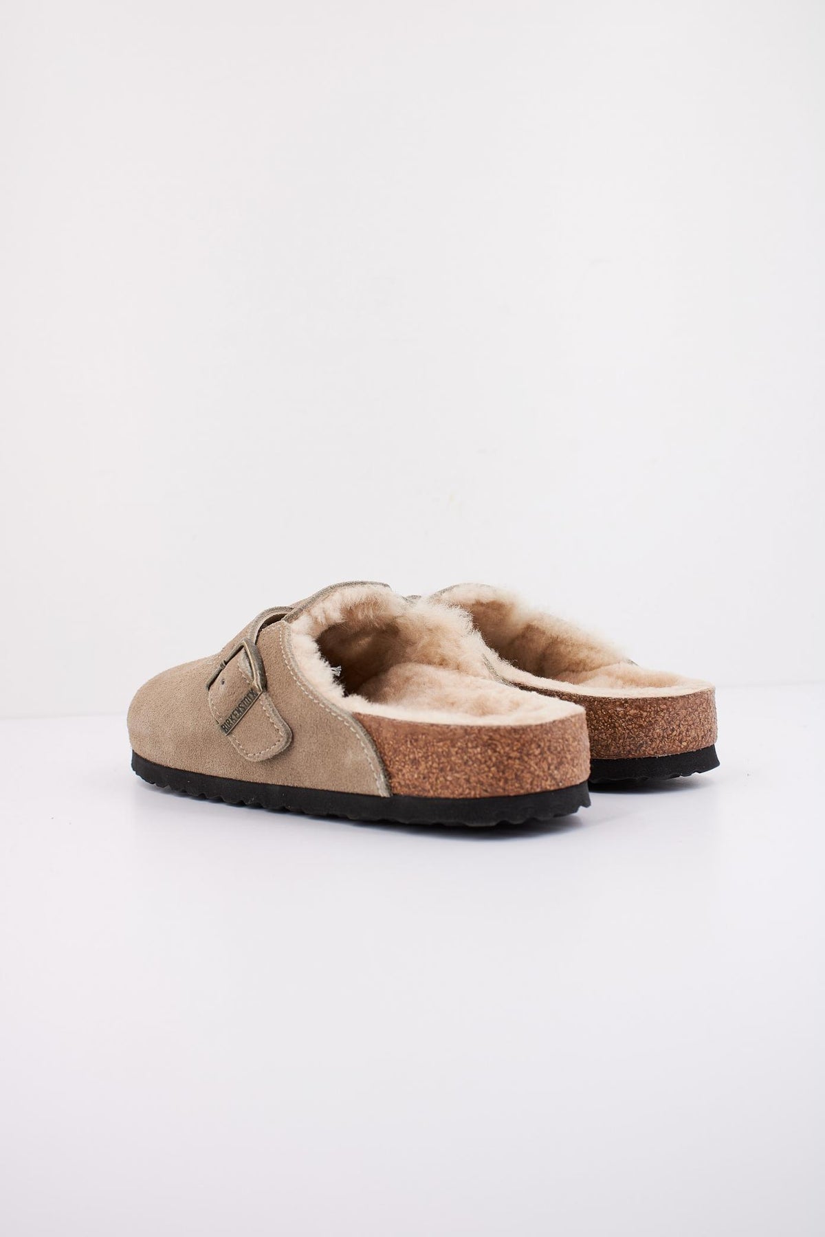 BIRKENSTOCK BI BOSTON SHEARLING en color MARRON CLARO  (4)