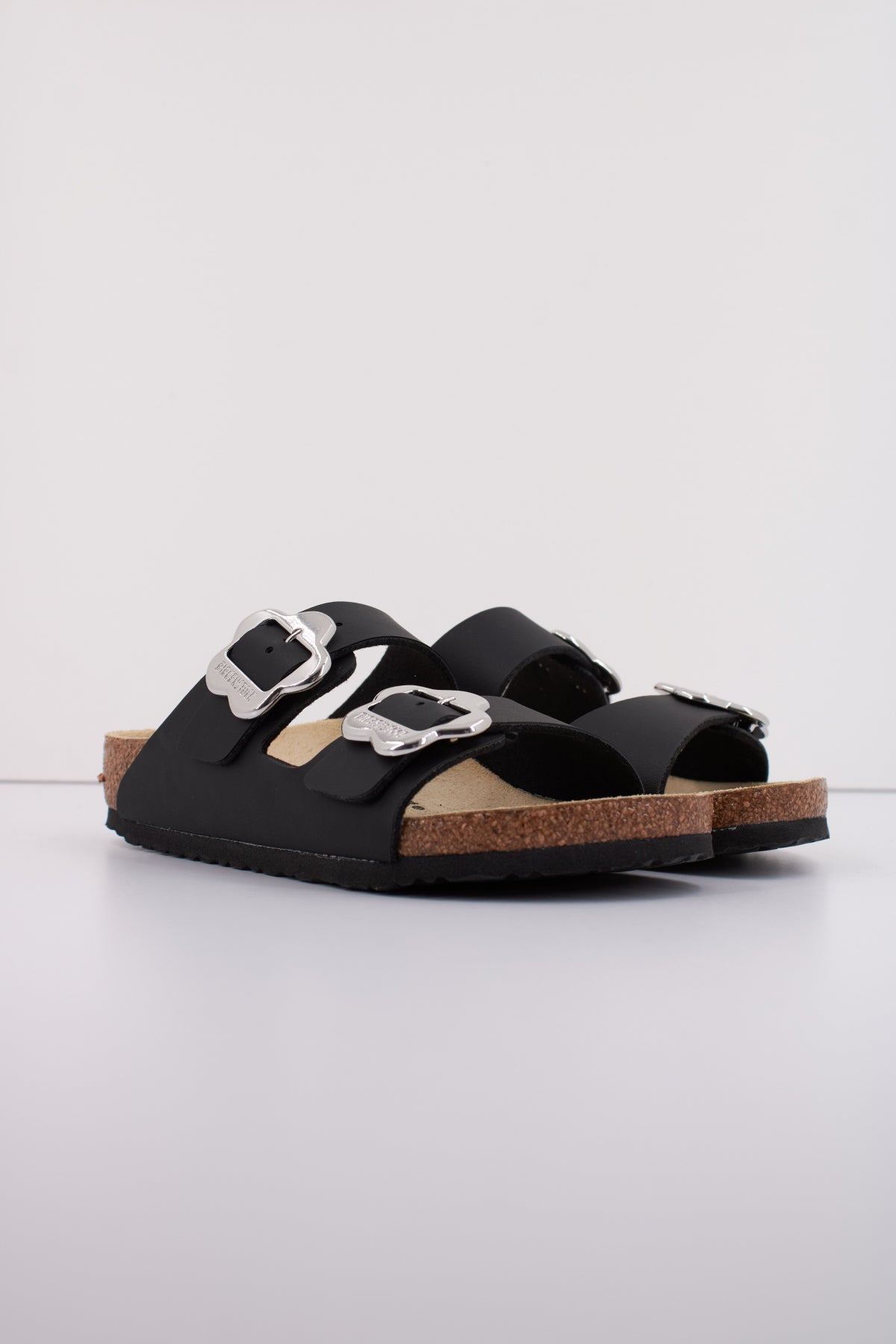 BIRKENSTOCK ARIZONA FLOWER BUCKLE KIDS en color NEGRO  (2)
