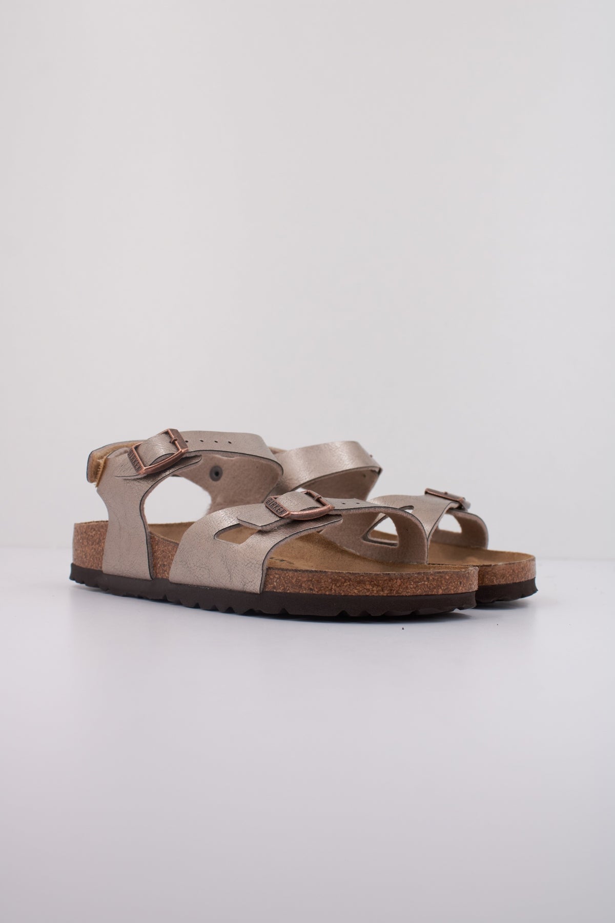 BIRKENSTOCK RIO AS KIDS en color MARRON  (2)