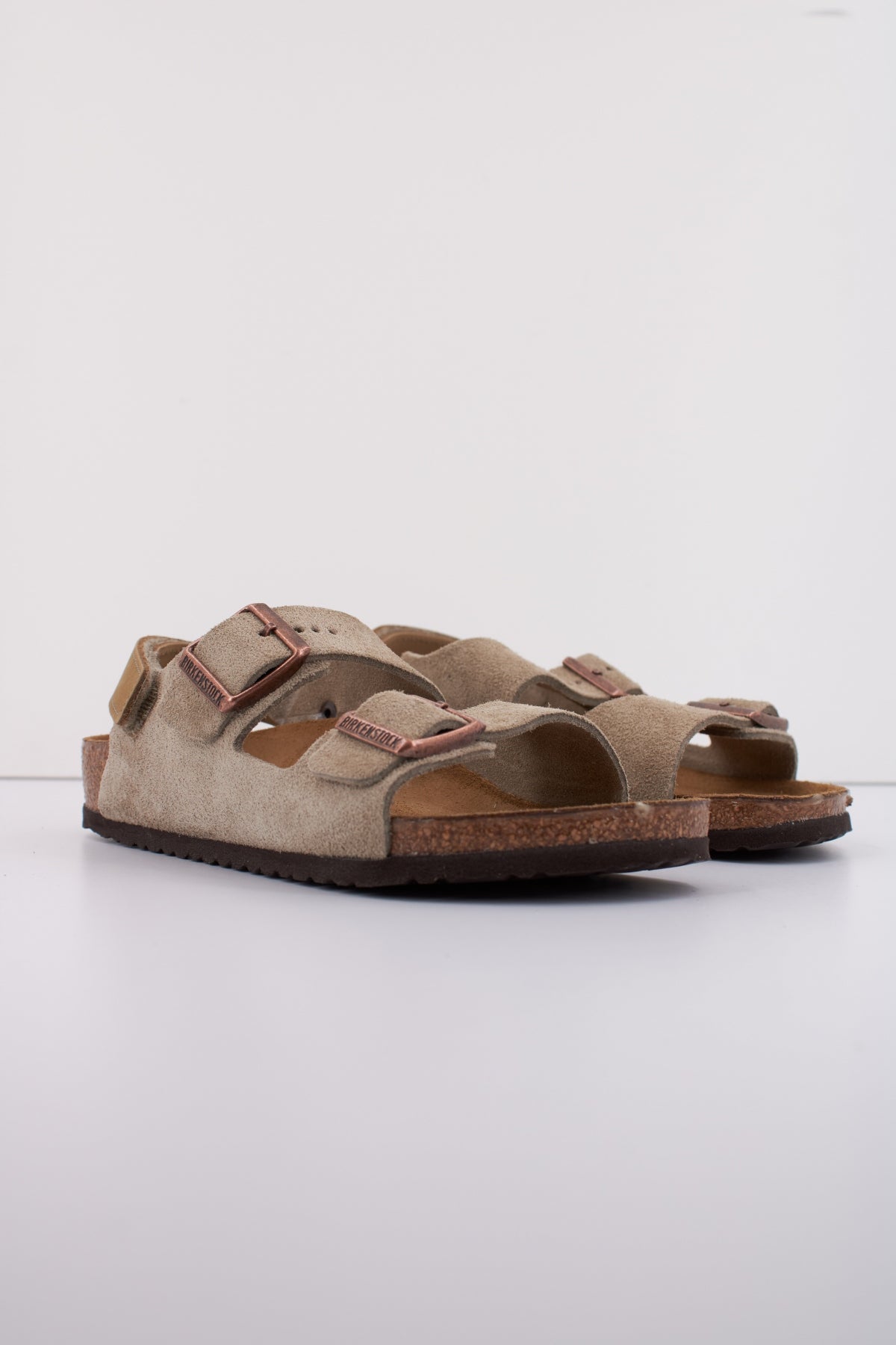 BIRKENSTOCK MILANO AS KIDS en color MARRON  (2)