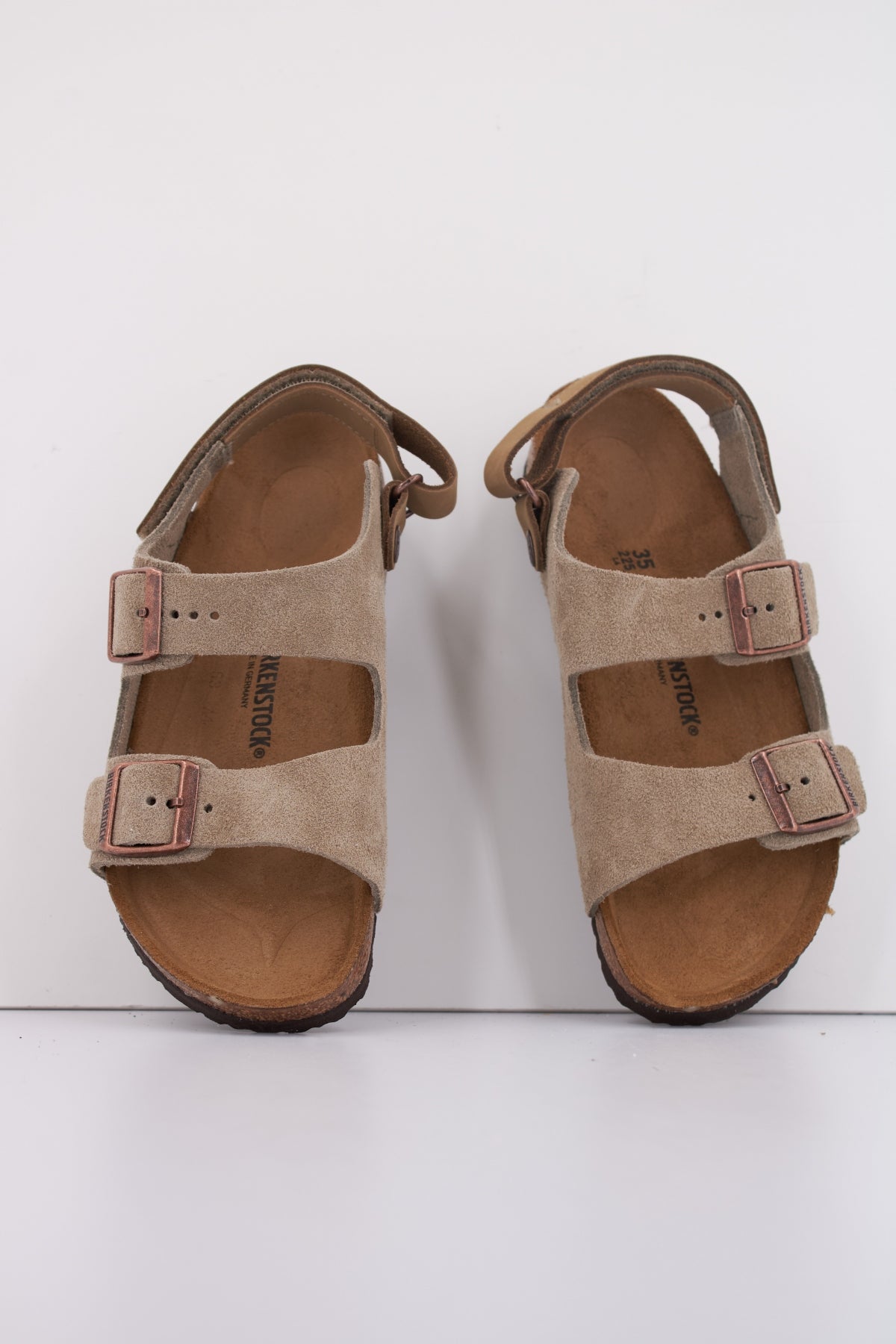 BIRKENSTOCK MILANO AS KIDS en color MARRON  (3)