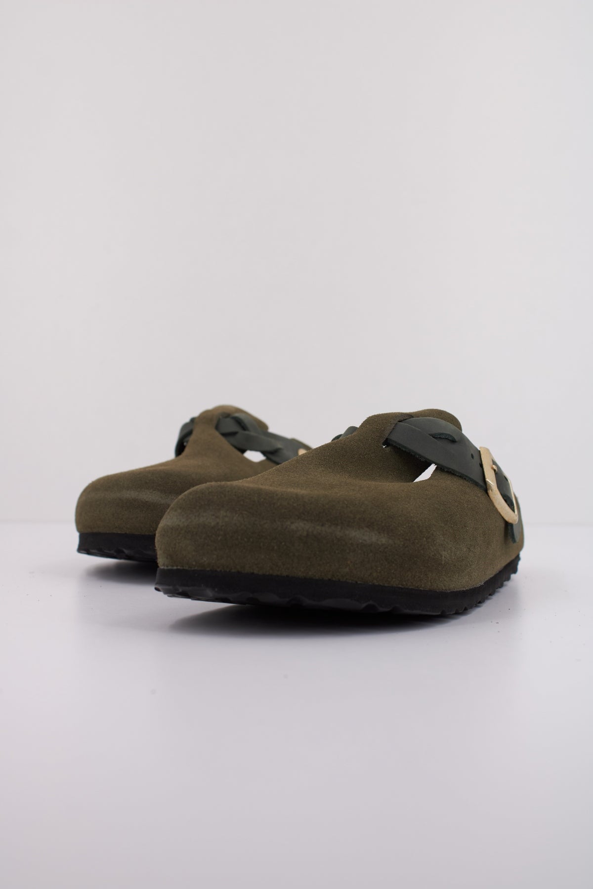 BIRKENSTOCK BOSTON BRAIDED en color VERDE  (2)