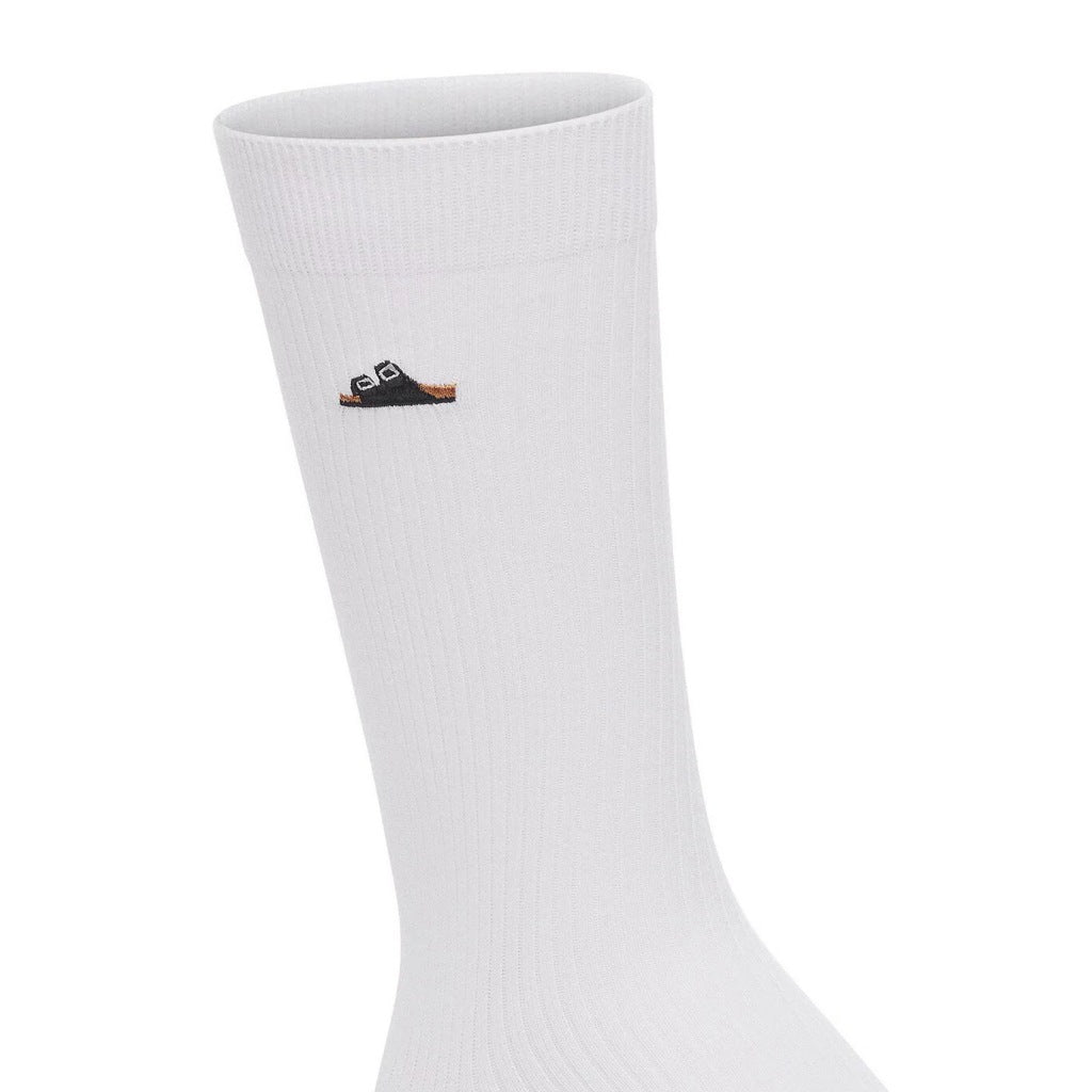BIRKENSTOCK  COTTON RIBBED SOCKS  en color BLANCO  (4)