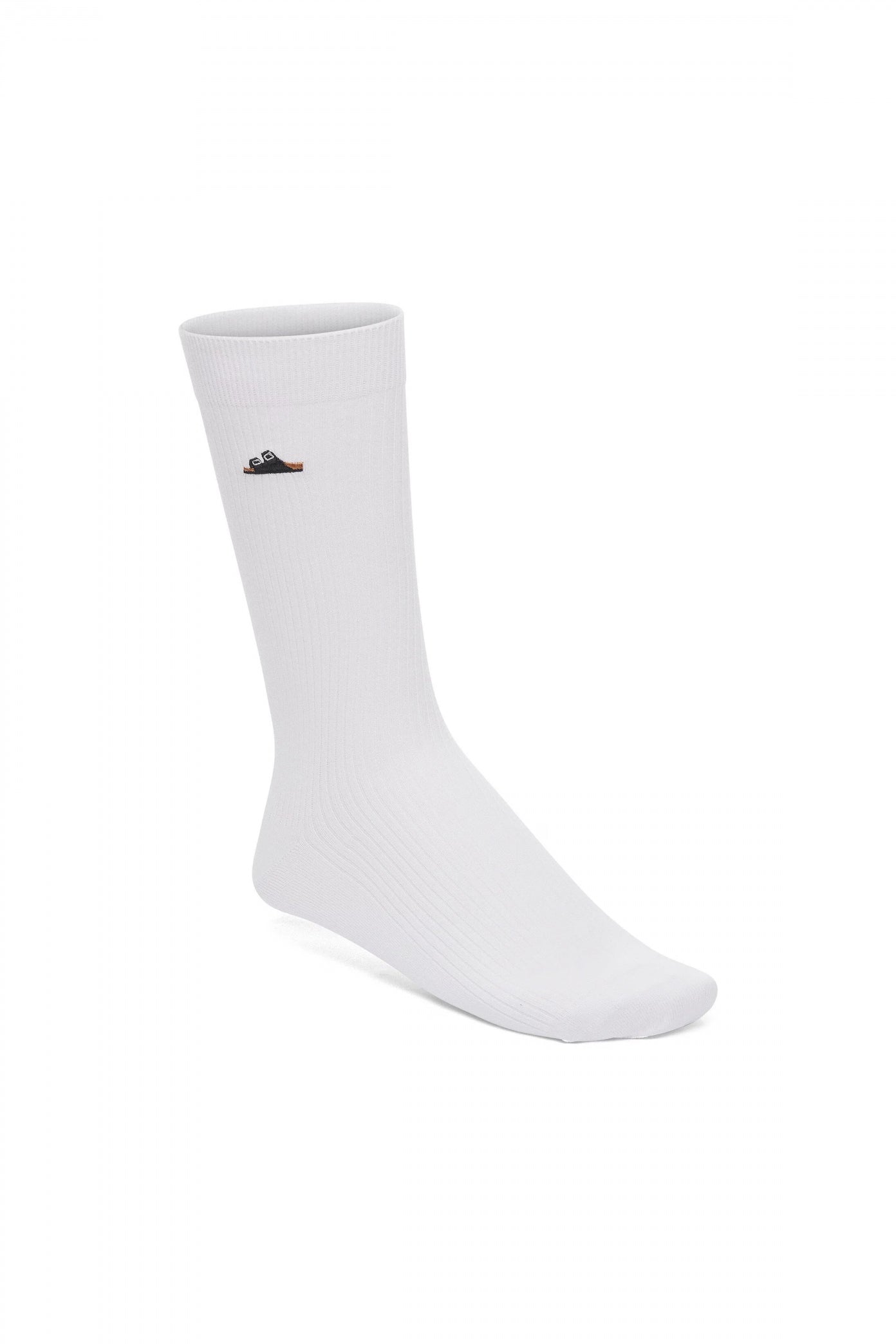 BIRKENSTOCK  COTTON RIBBED SOCKS  en color BLANCO  (1)