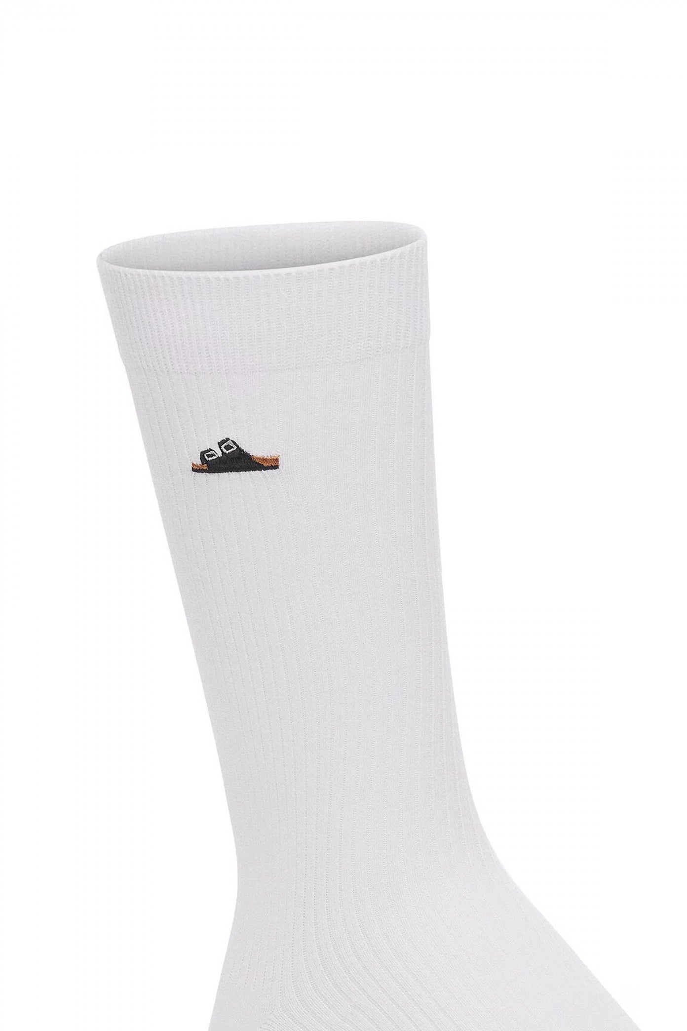 BIRKENSTOCK  COTTON RIBBED SOCKS  en color BLANCO  (2)
