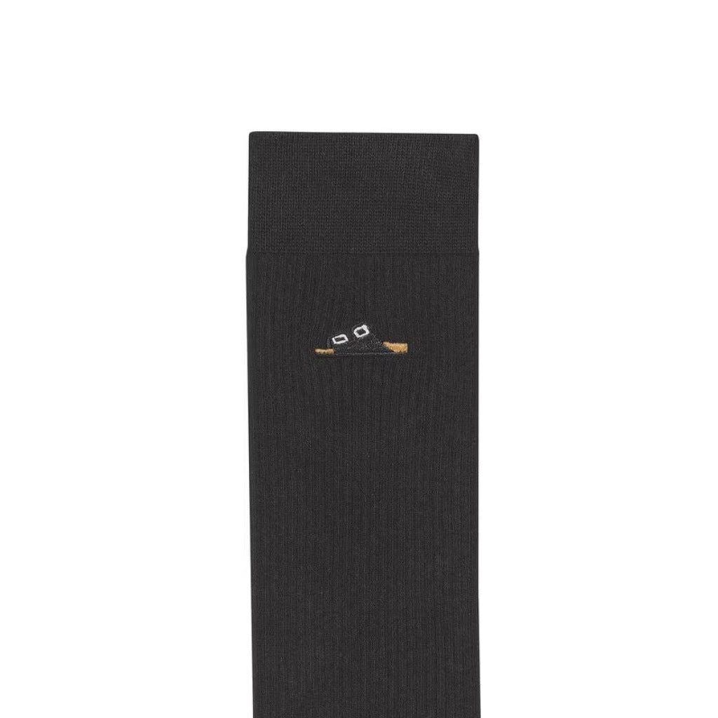 BIRKENSTOCK COTTON RIBBED SOCKS en color NEGRO  (4)