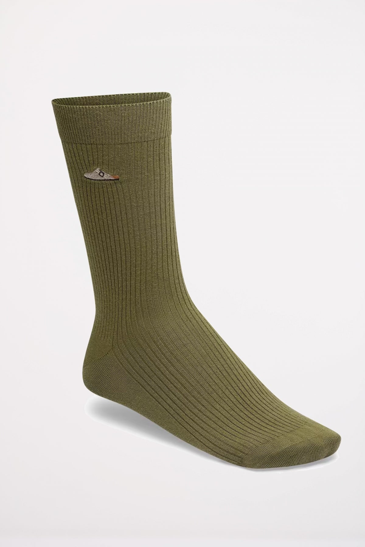 BIRKENSTOCK COTTON RIBBED SOCKS en color VERDE  (1)
