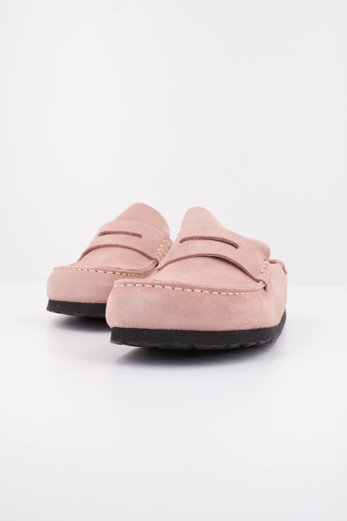BIRKENSTOCK NAPLES WRAPPED SUEDE LEAT en color ROSA  (2)