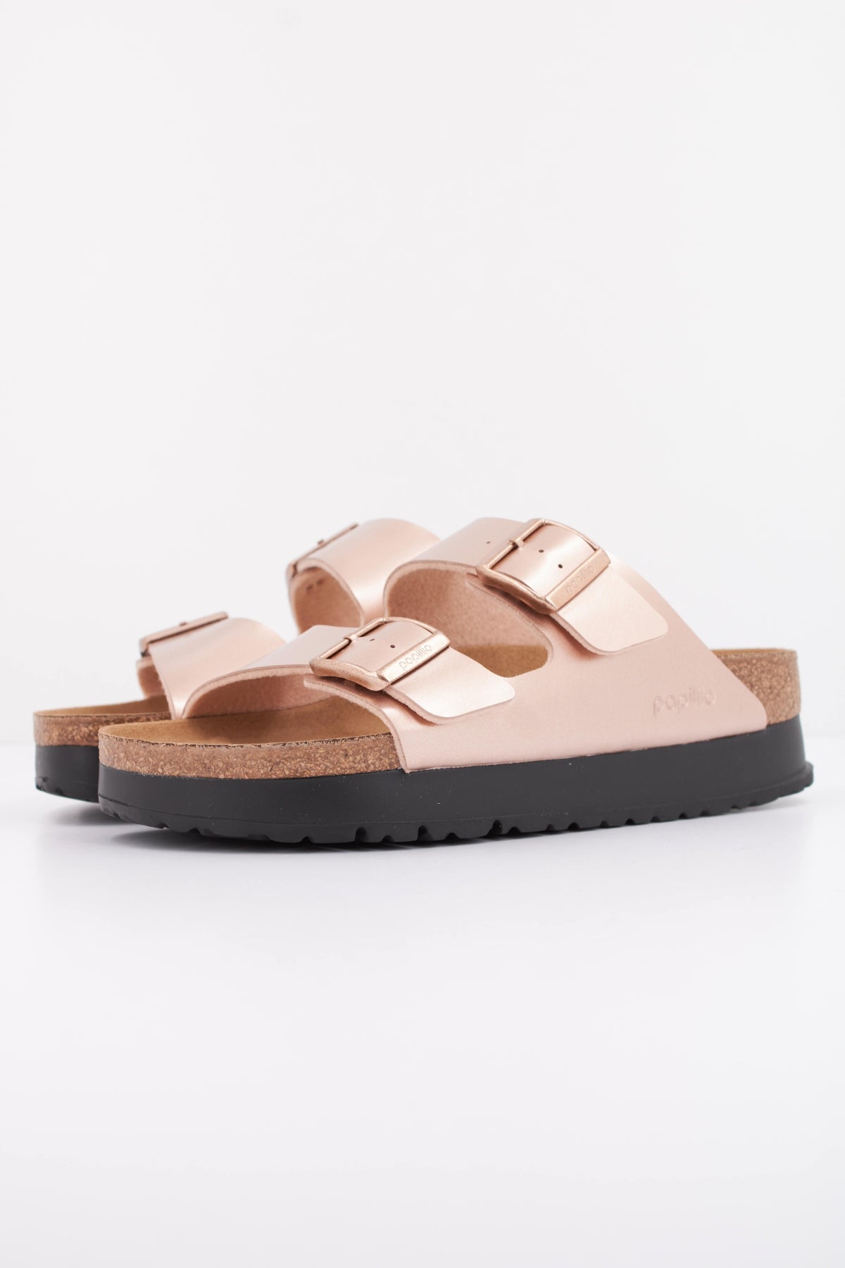 BIRKENSTOCK ARIZONA PAP FLEX PLATFORM en color BRONCE  (2)