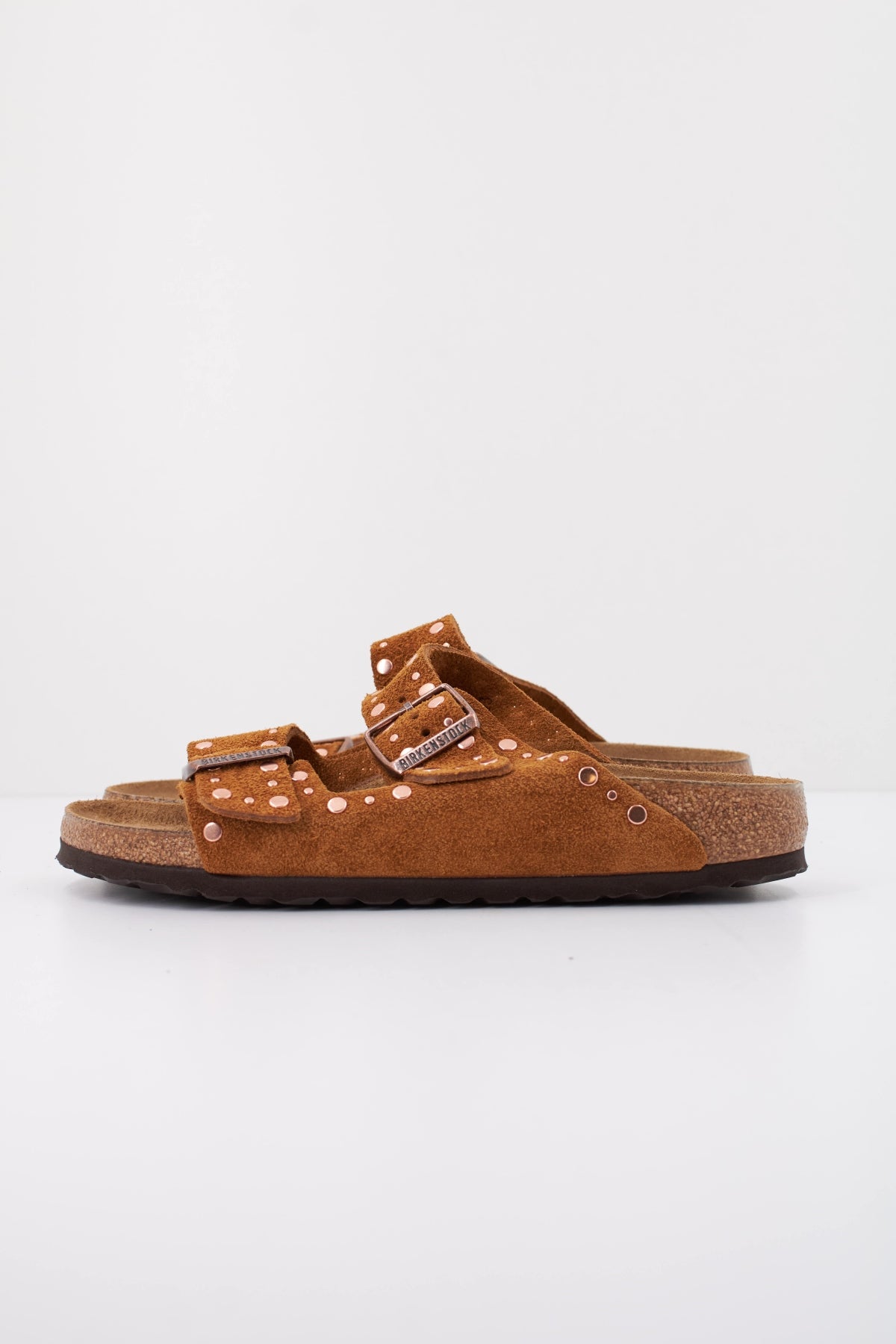 BIRKENSTOCK ARIZONA RIVET SUEDE LEATHER en color MARRON  (1)