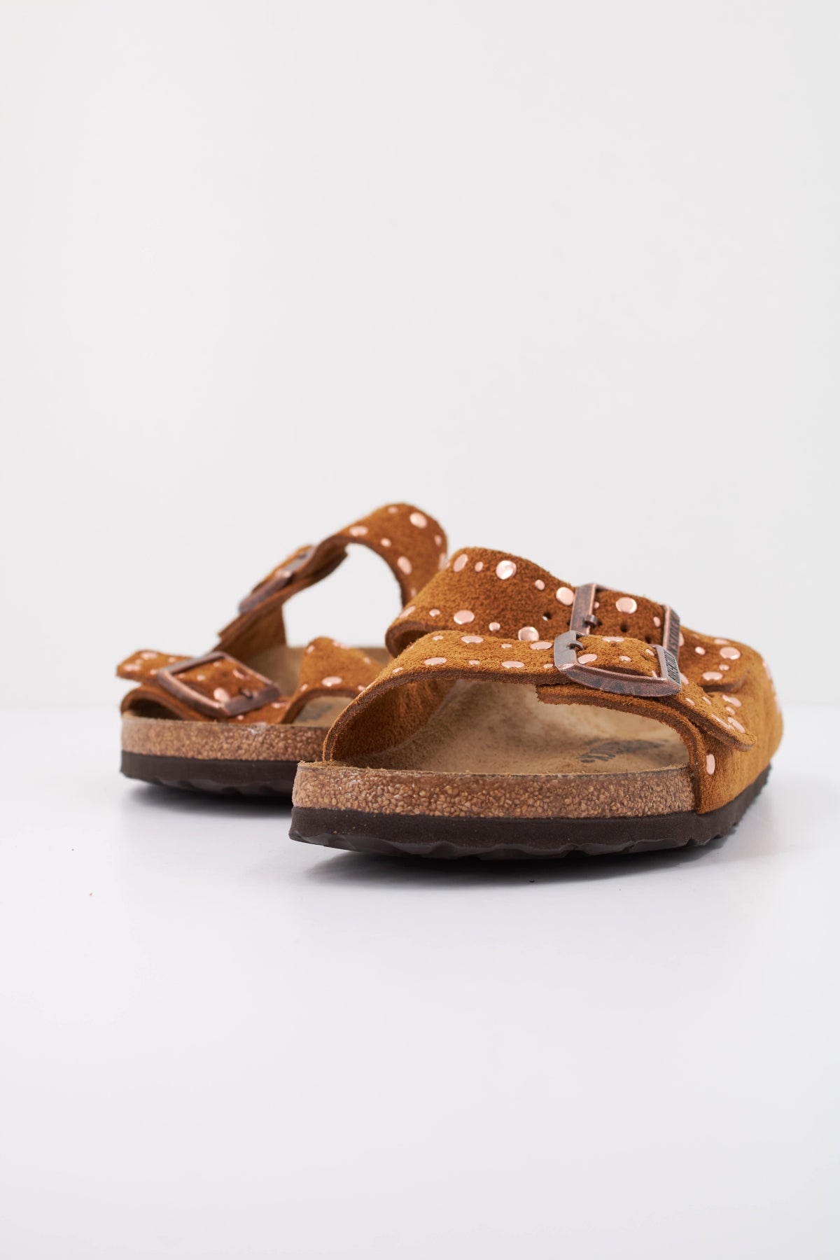 BIRKENSTOCK ARIZONA RIVET SUEDE LEATHER en color MARRON  (2)