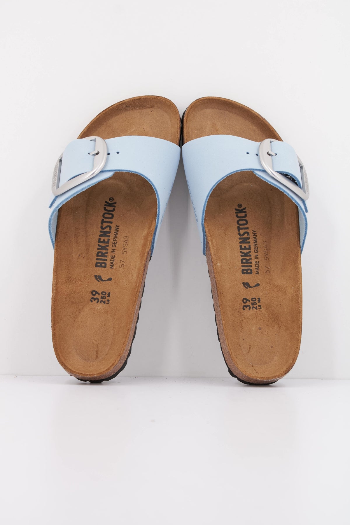 BIRKENSTOCK MADRID BIG BUCKLE NUBUCK en color AZUL  (3)