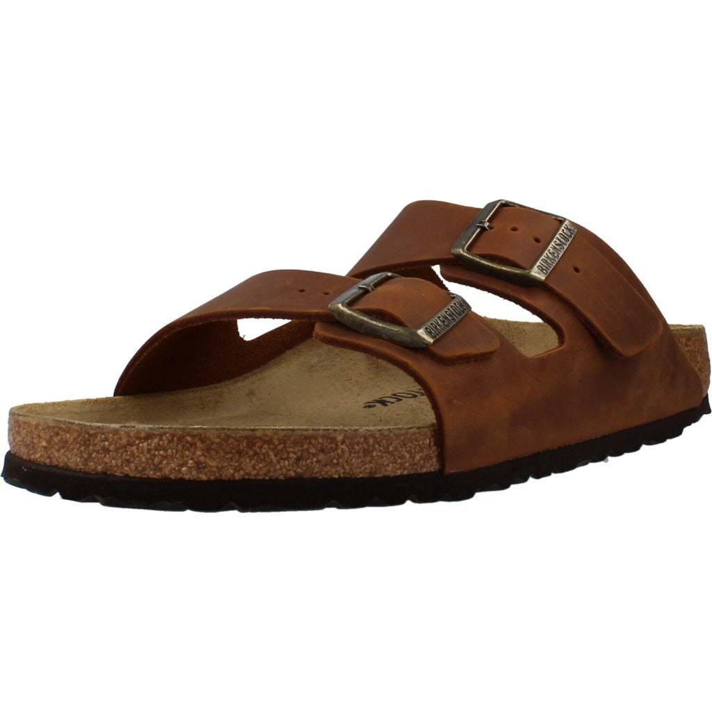 BIRKENSTOCK ARIZONA LEATHER OILED en color MARRON  (1)
