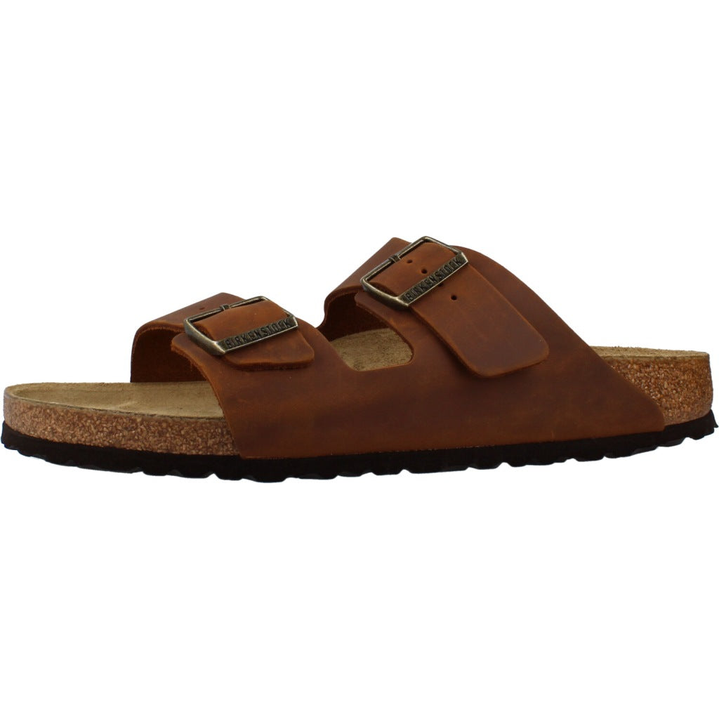 BIRKENSTOCK ARIZONA LEATHER OILED en color MARRON  (2)