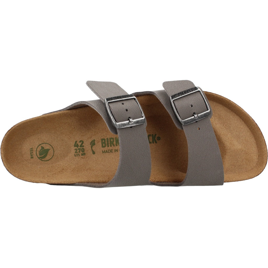BIRKENSTOCK ARIZONA VEGAN BIRKIBUC en color GRIS  (7)