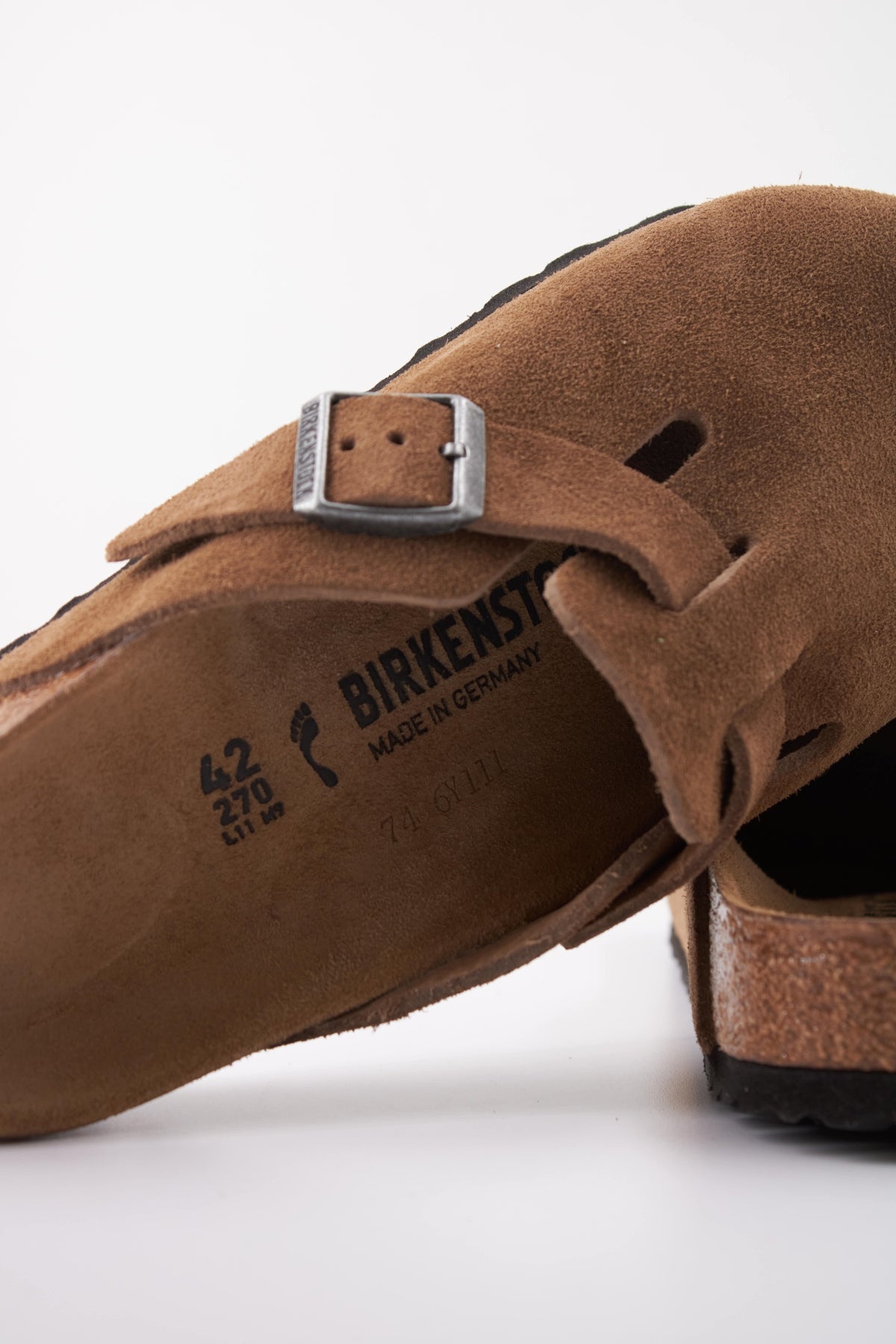 BIRKENSTOCK BI BOSTON SUEDE LEATHER en color MARRON  (5)