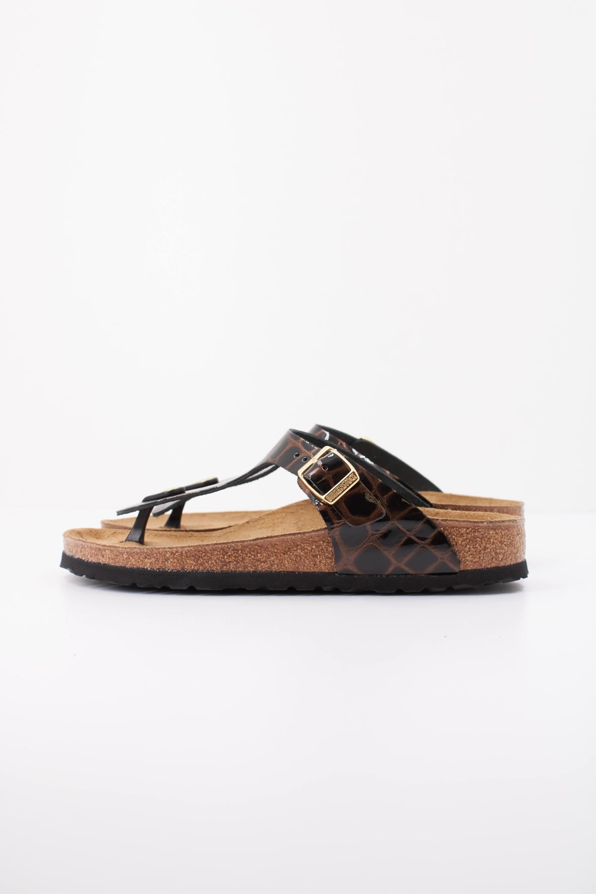 BIRKENSTOCK BI GIZEH LEATHER en color MARRON  (1)