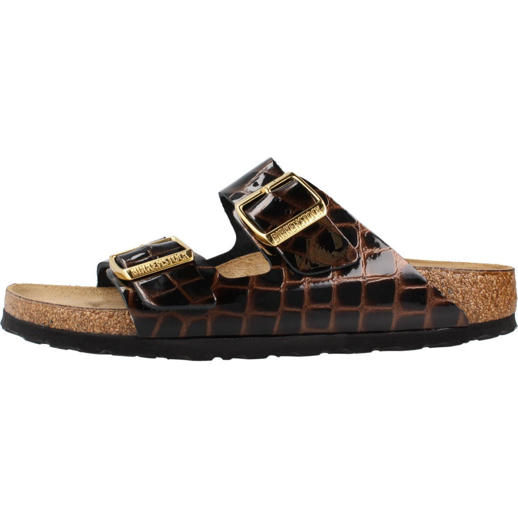BIRKENSTOCK BI ARIZONA LEATHER en color MARRON  (2)