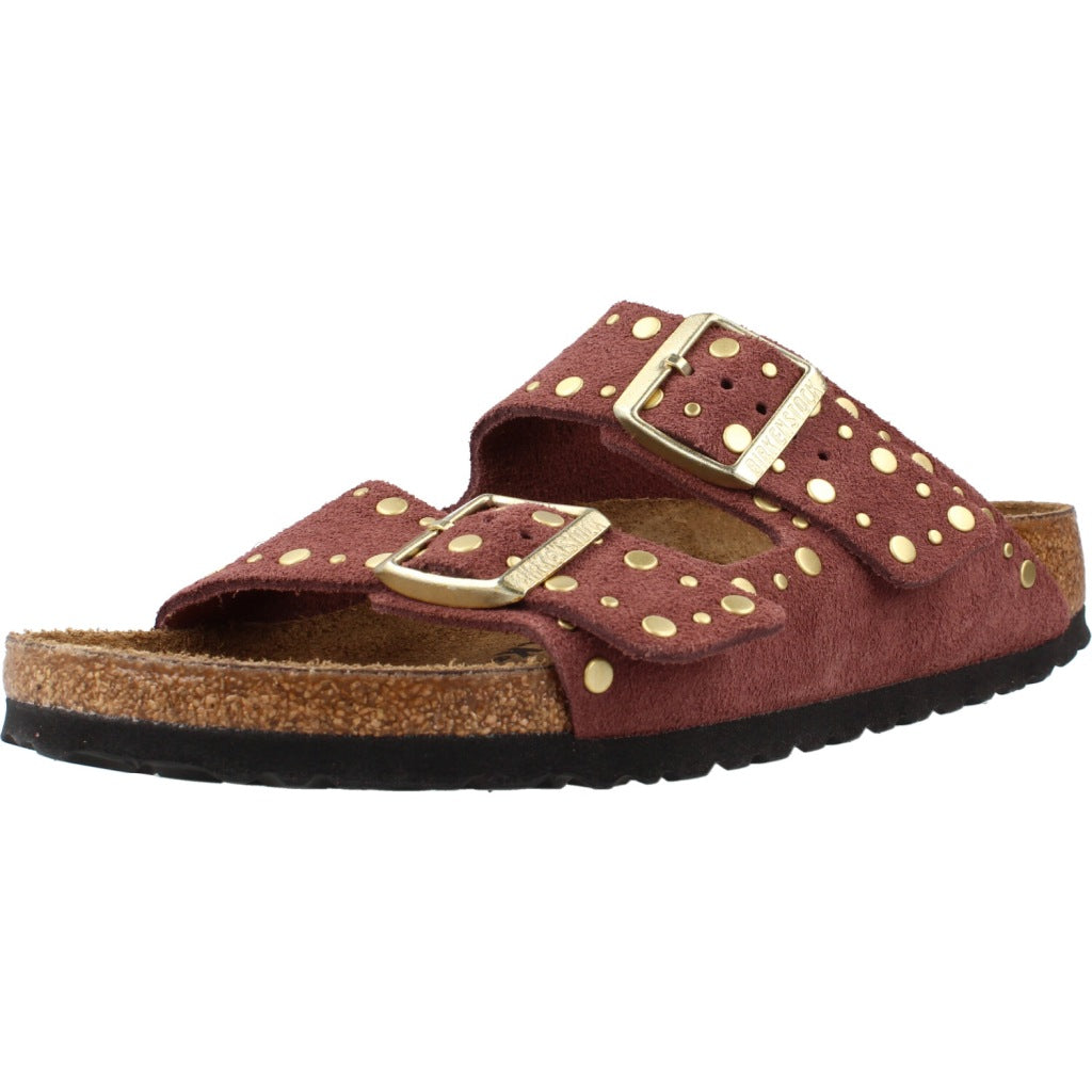 BIRKENSTOCK BI ARIZONA RIVETS SUEDE en color MARRON  (1)