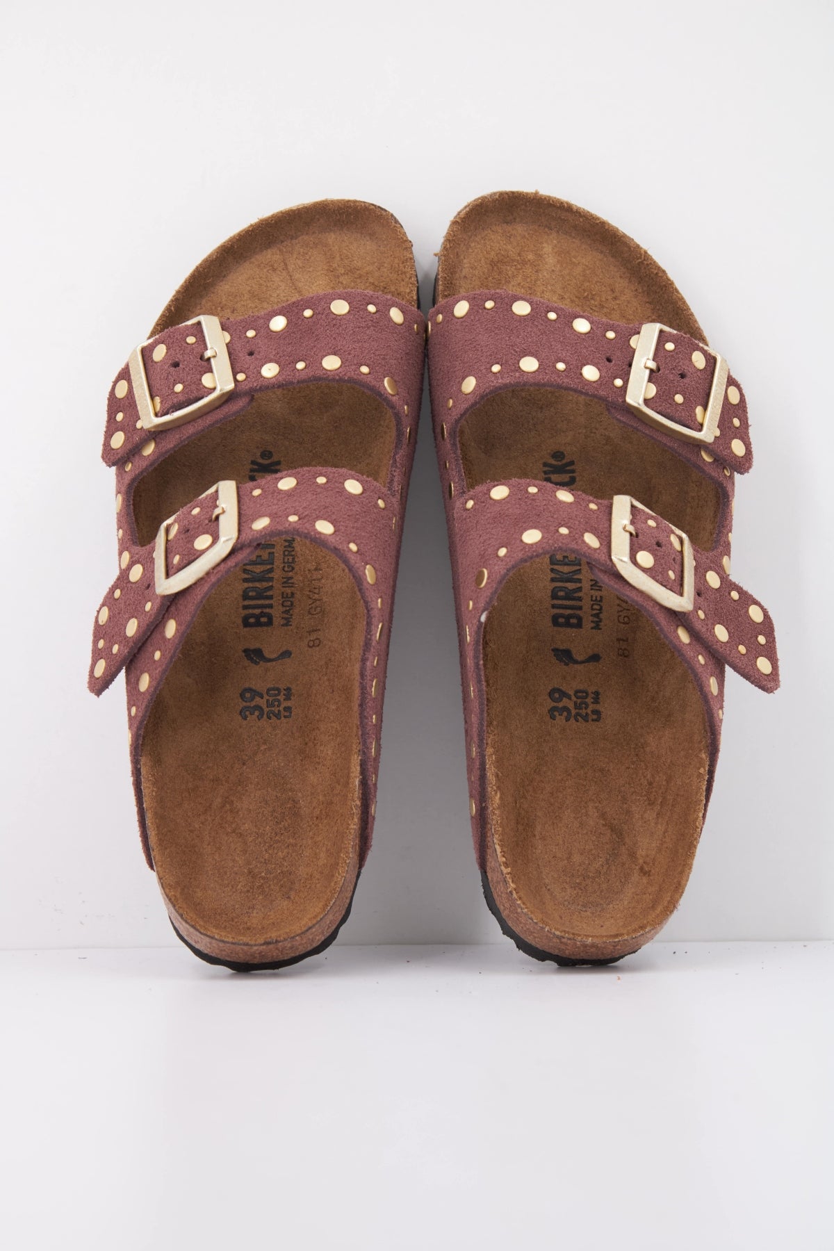 BIRKENSTOCK BI ARIZONA RIVETS SUEDE en color MARRON  (3)