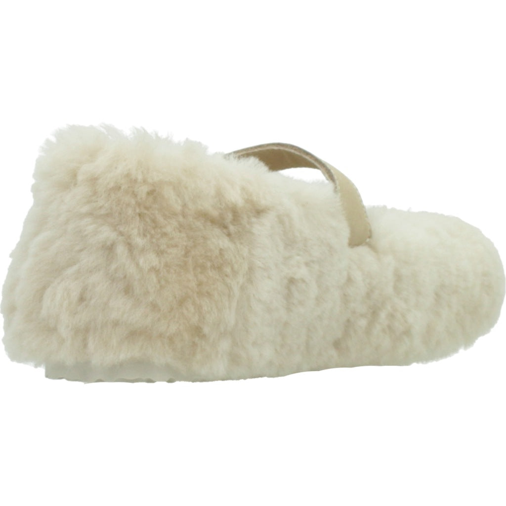 BIRKENSTOCK Bailarina Santa Clarita Borrego Blanco en color BLANCO  (3)
