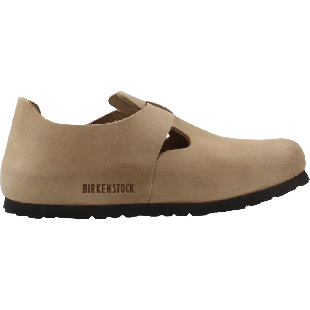 BIRKENSTOCK BI LONDON OILED LEATHER en color MARRON CLARO  (2)