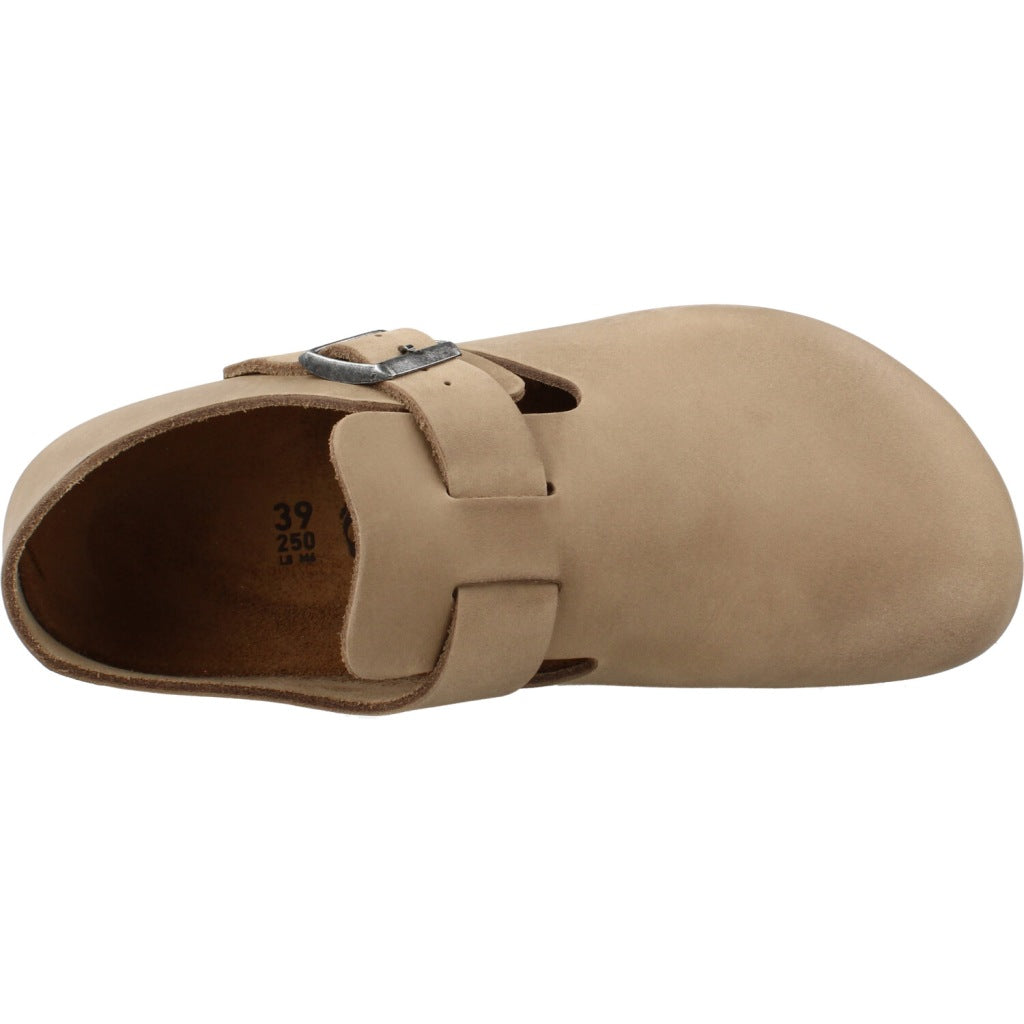 BIRKENSTOCK BI LONDON OILED LEATHER en color MARRON CLARO  (6)