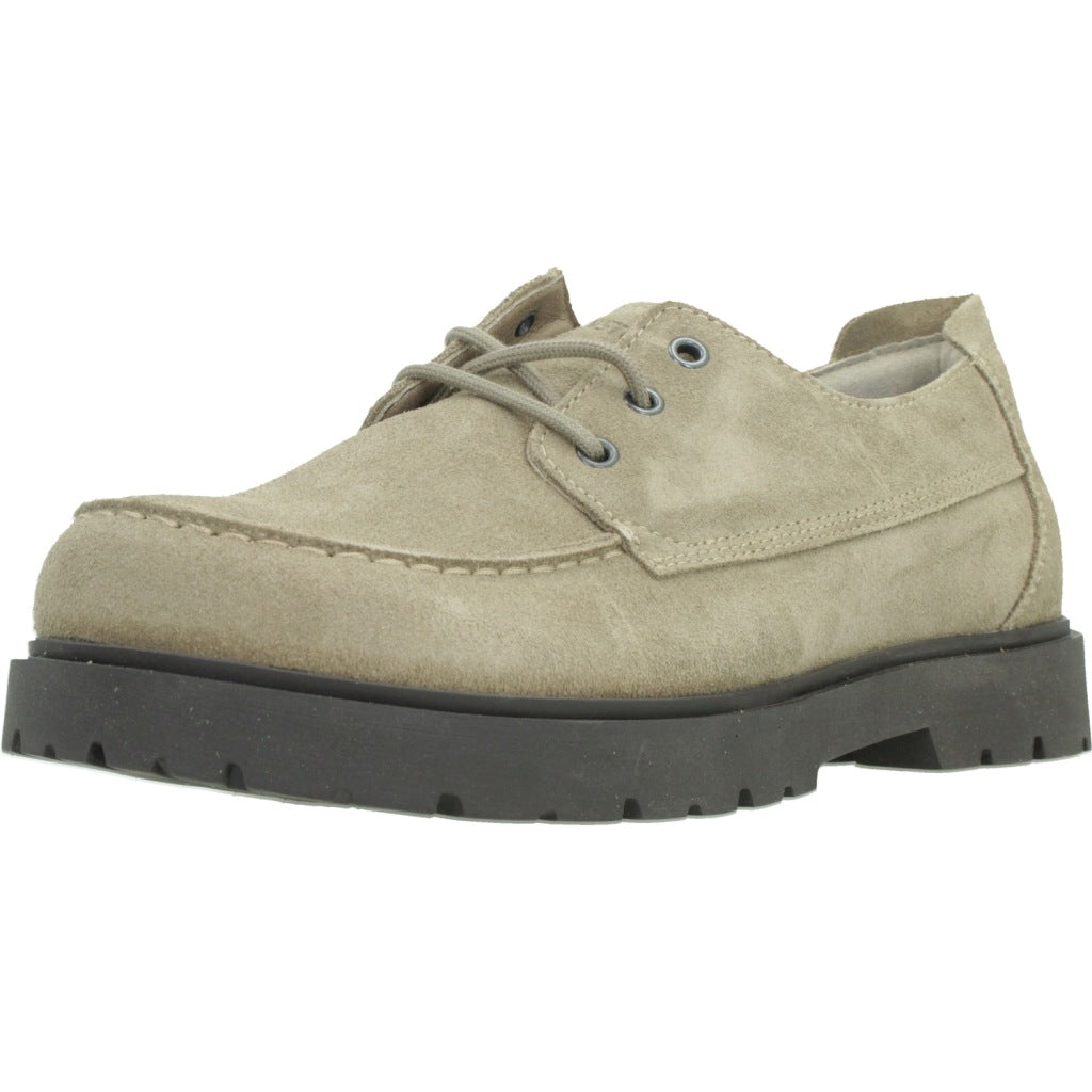 BIRKENSTOCK BI HIGHWOOD MOC LACE SUEDE en color BEIS  (1)