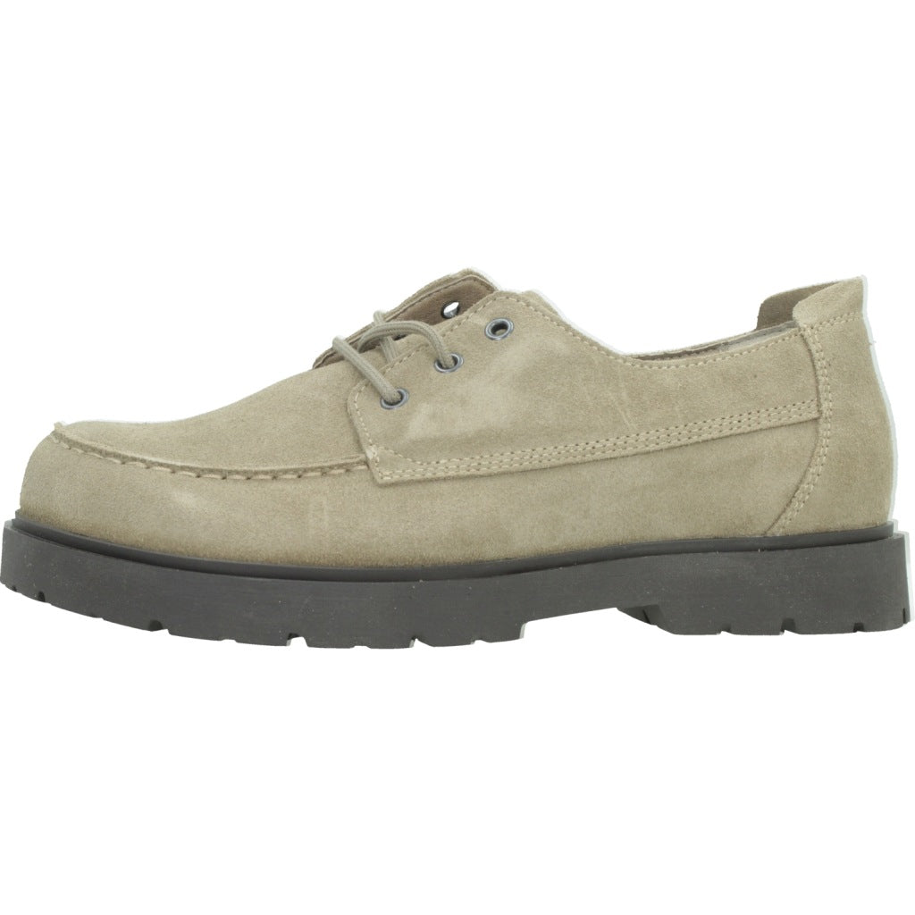 BIRKENSTOCK BI HIGHWOOD MOC LACE SUEDE en color BEIS  (2)