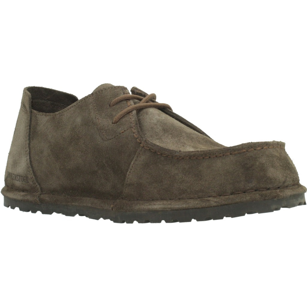 BIRKENSTOCK BI UTTI LACE SUEDE LEATHER en color MARRON  (5)