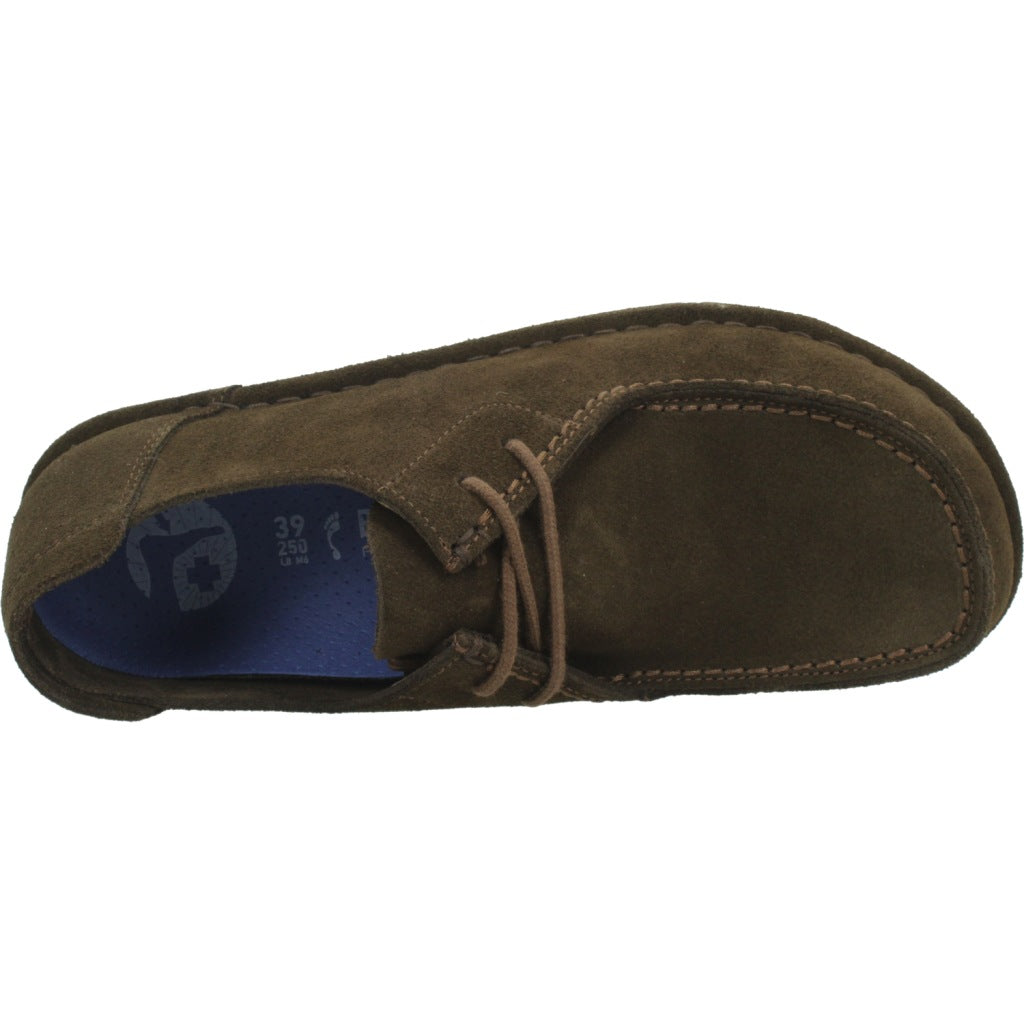 BIRKENSTOCK BI UTTI LACE SUEDE LEATHER en color MARRON  (7)