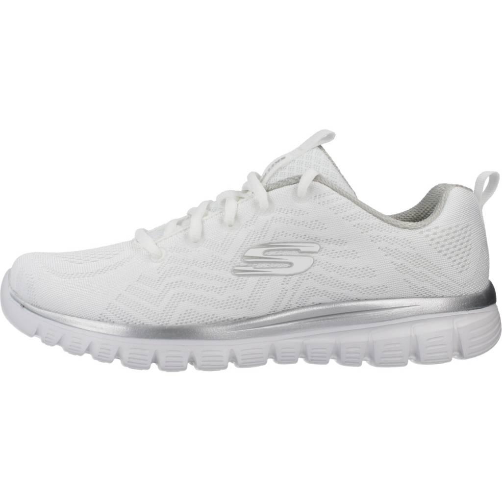 SKECHERS GRACEFUL GET CONNECTED en color BLANCO  (2)
