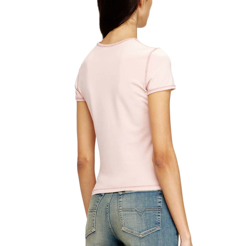 DIESEL QHHA T UNCUTIES LONG S en color ROSA  (5)