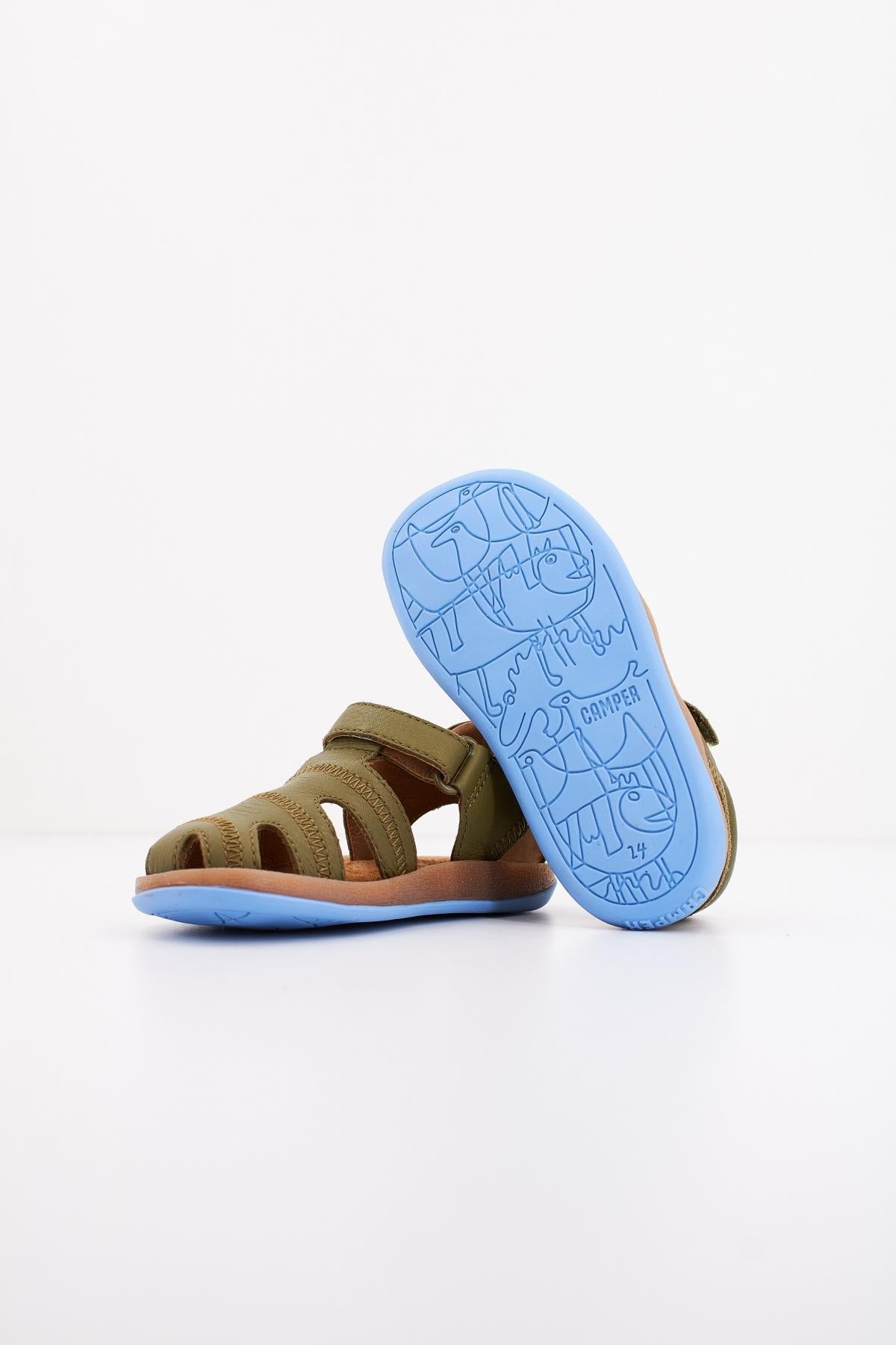 CAMPER SELLA JASPER/BICHO FW RY en color VERDE  (4)