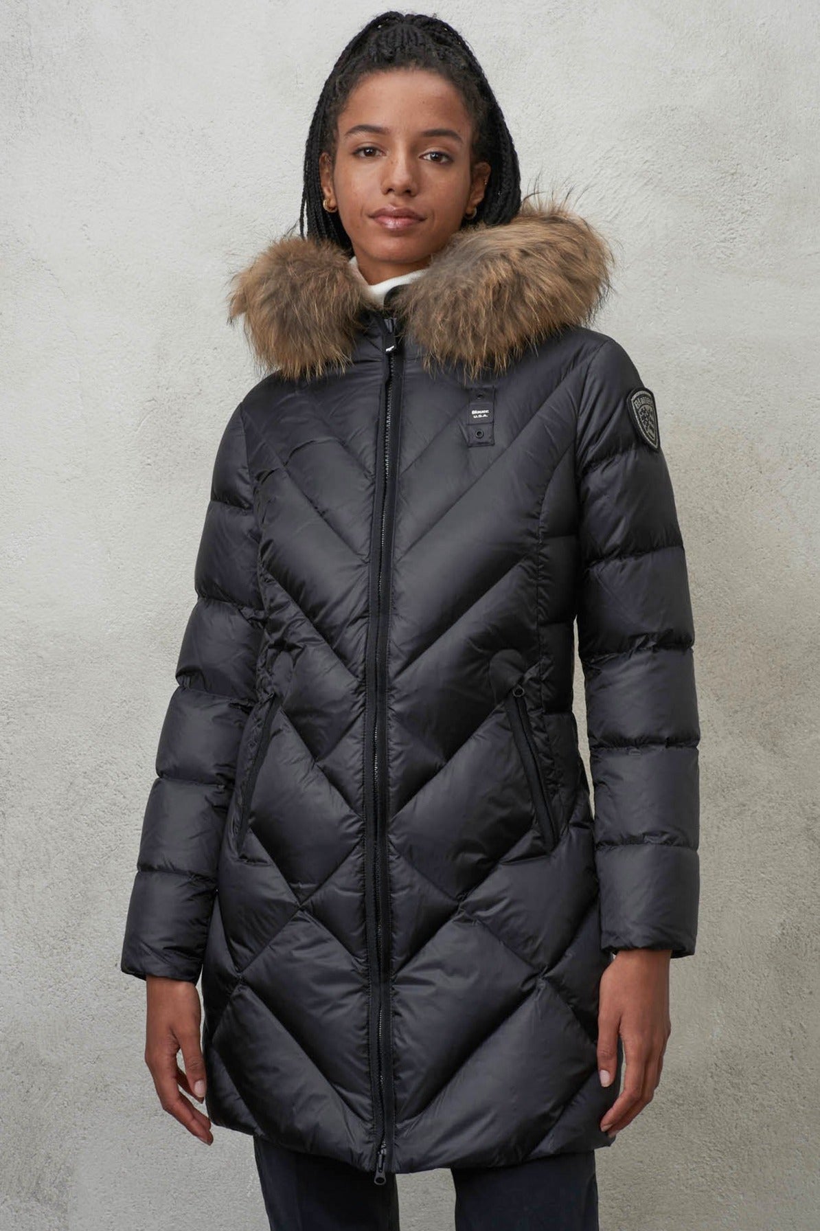 BLAUER TRENCH LUNGHI en color NEGRO  (2)