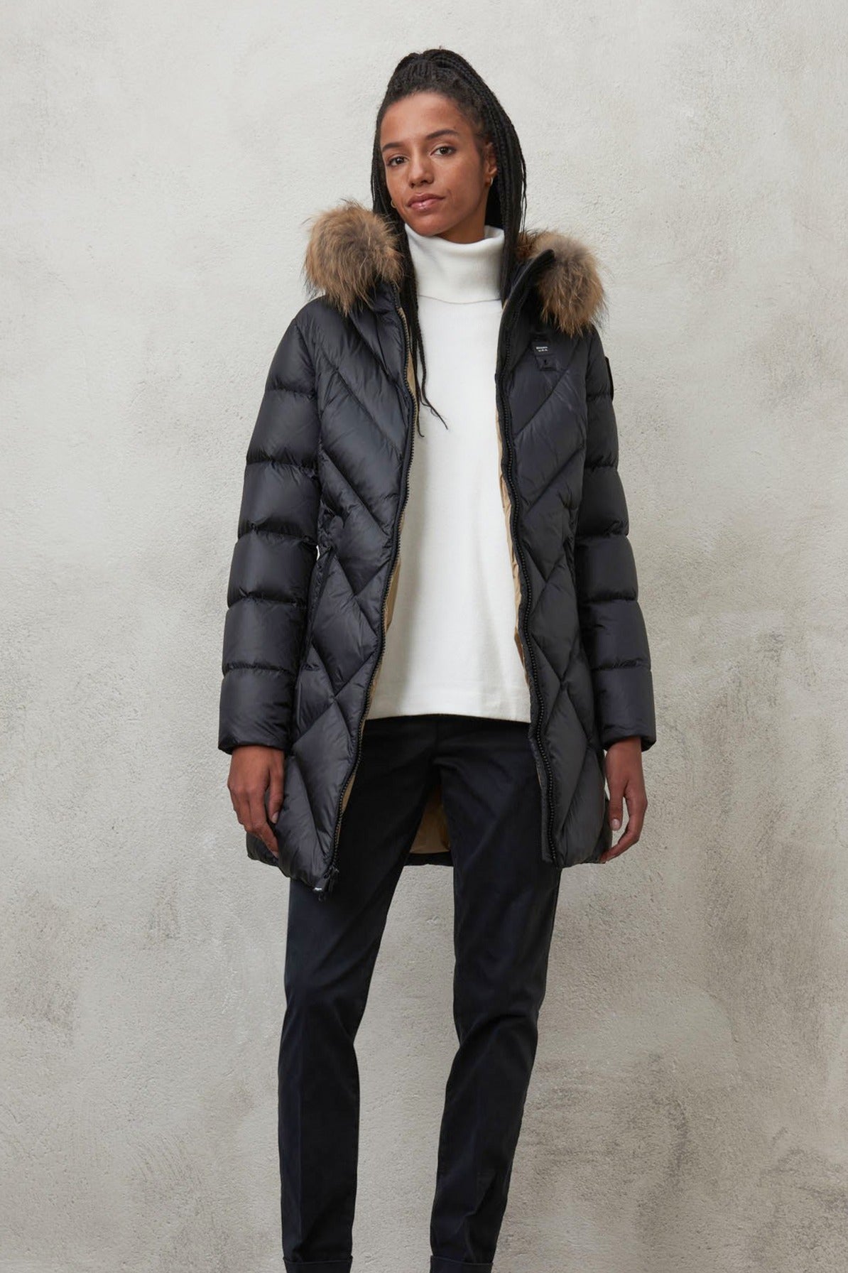 BLAUER TRENCH LUNGHI en color NEGRO  (3)