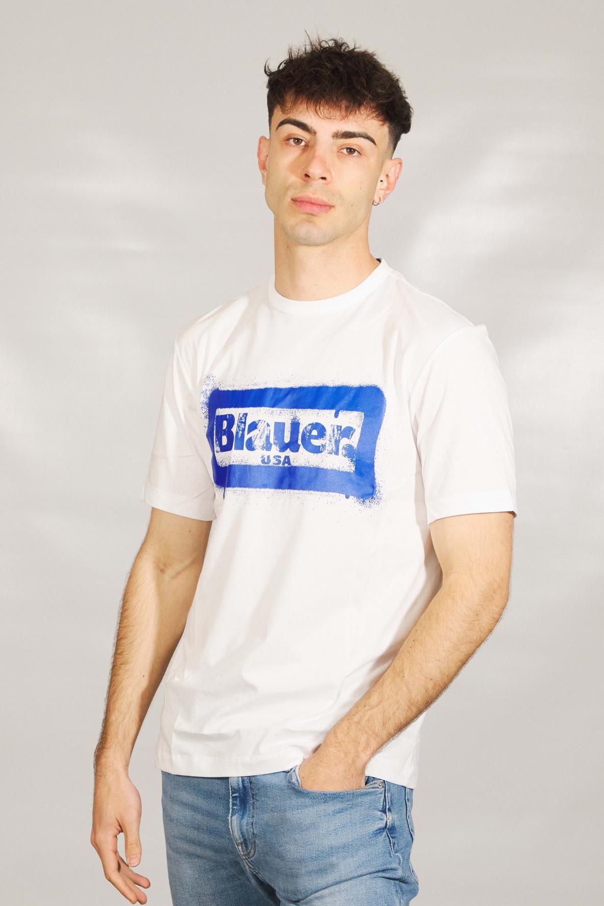 BLAUER MANICA CORTA en color BLANCO  (1)