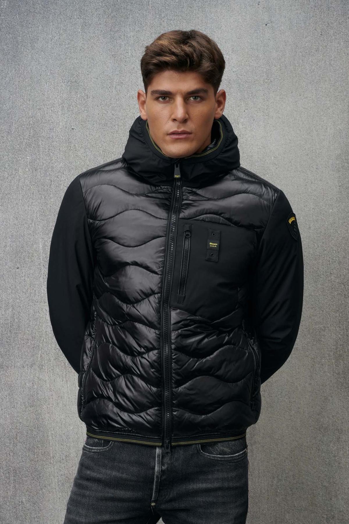 BLAUER GIUBBINI CORTI IMBOTTTITO PIUMA en color NEGRO  (1)