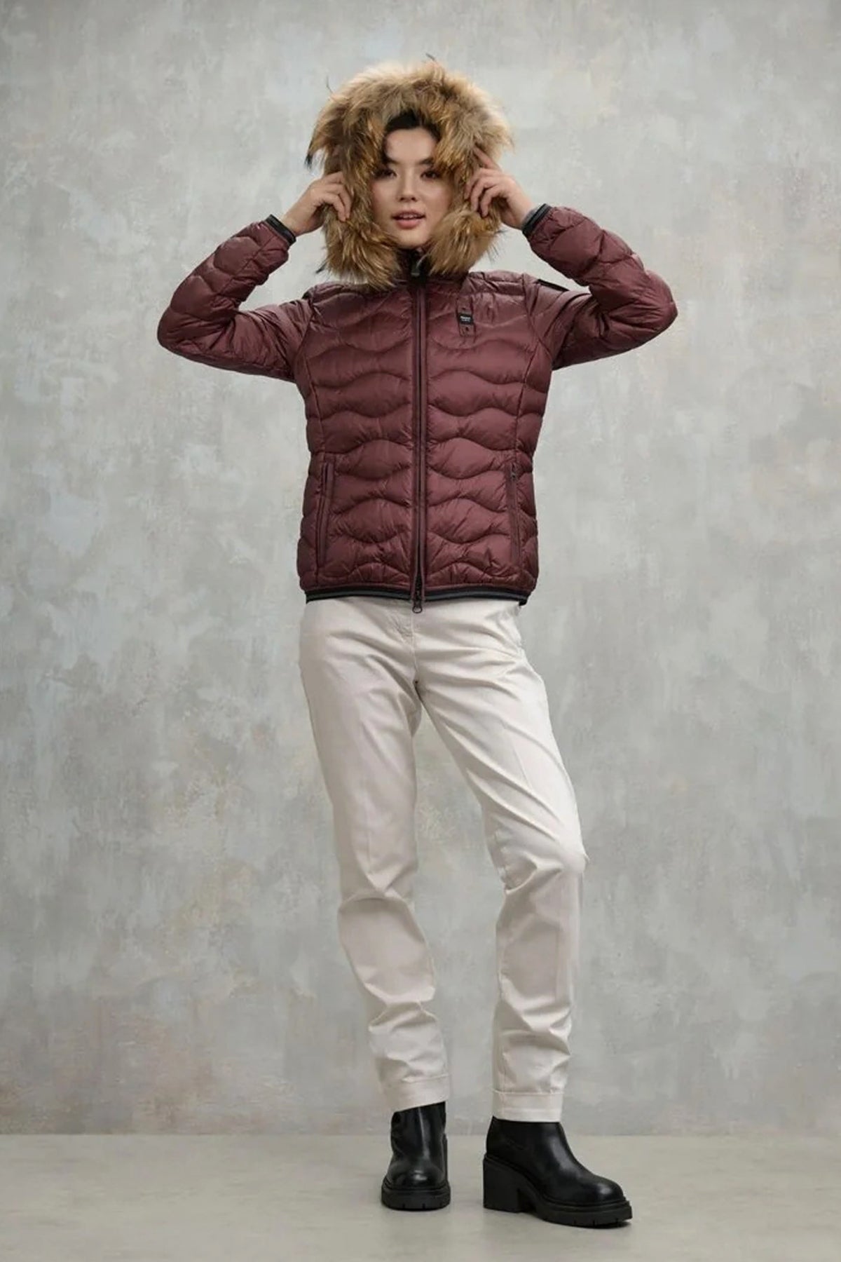 BLAUER ALDIE en color BURDEOS  (4)
