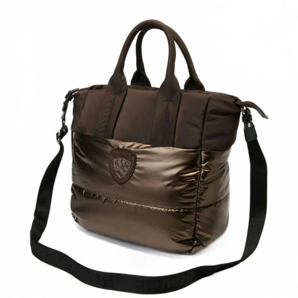 BLAUER POLYESTER NYLON TOTE BAG PADDED en color BRONCE  (4)