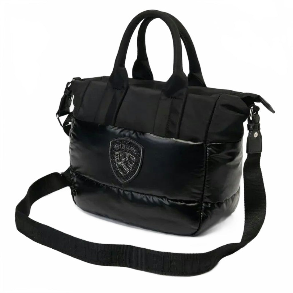 BLAUER POLYESTER NYLON TOTE BAG PADDED en color NEGRO  (4)