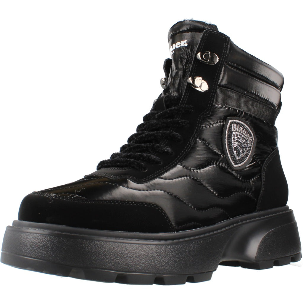 BLAUER MID BOOT BLANCA en color NEGRO  (1)