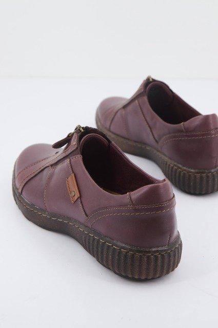 CLARKS MAGNOLIA ZIP en color BURDEOS  (3)