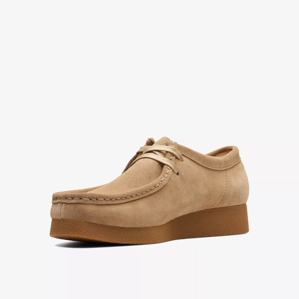 CLARKS WALLABEE EVO SHOE en color MARRON CLARO  (4)