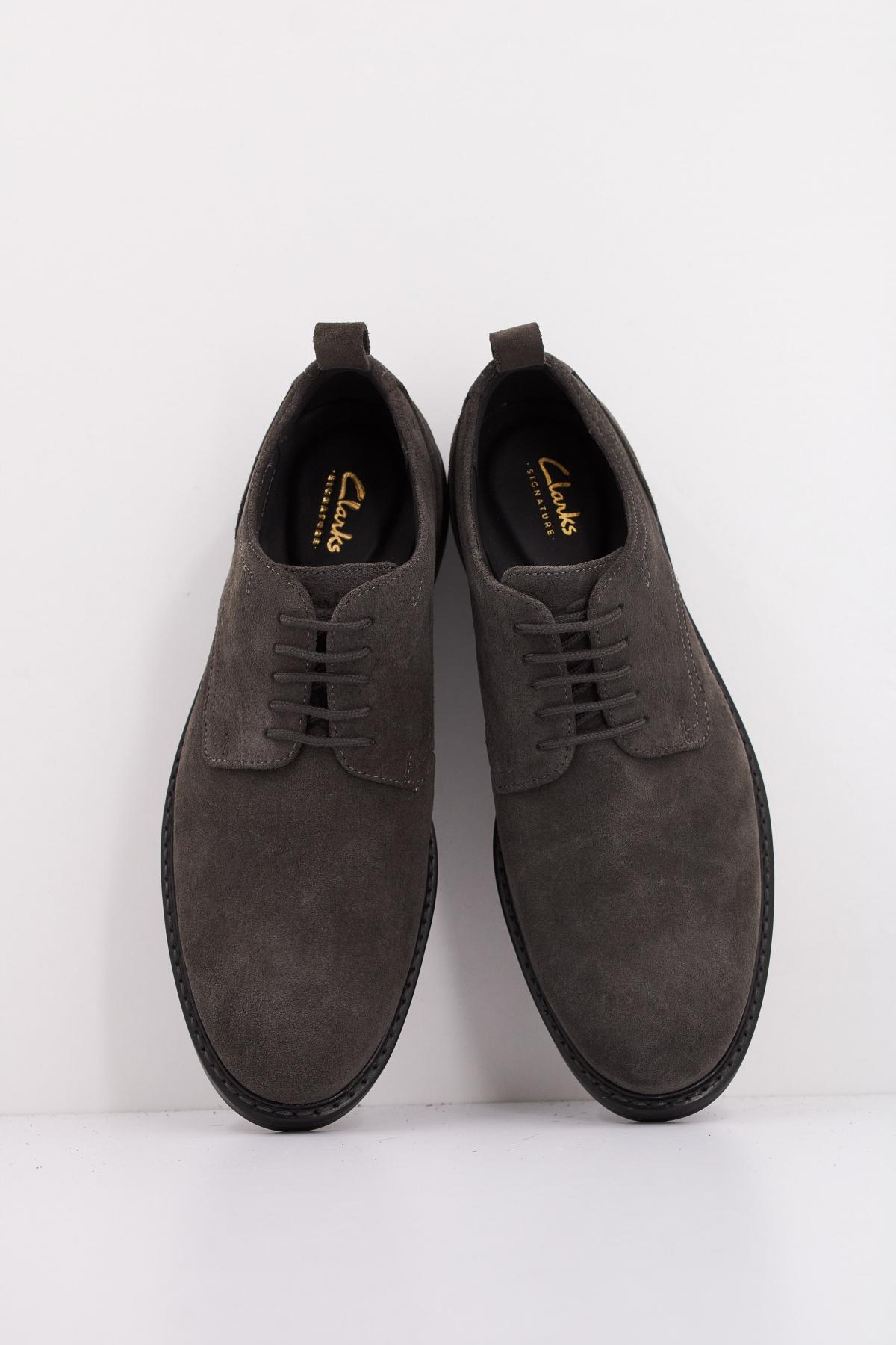 CLARKS  ALDWIN LACE SDE en color GRIS  (3)