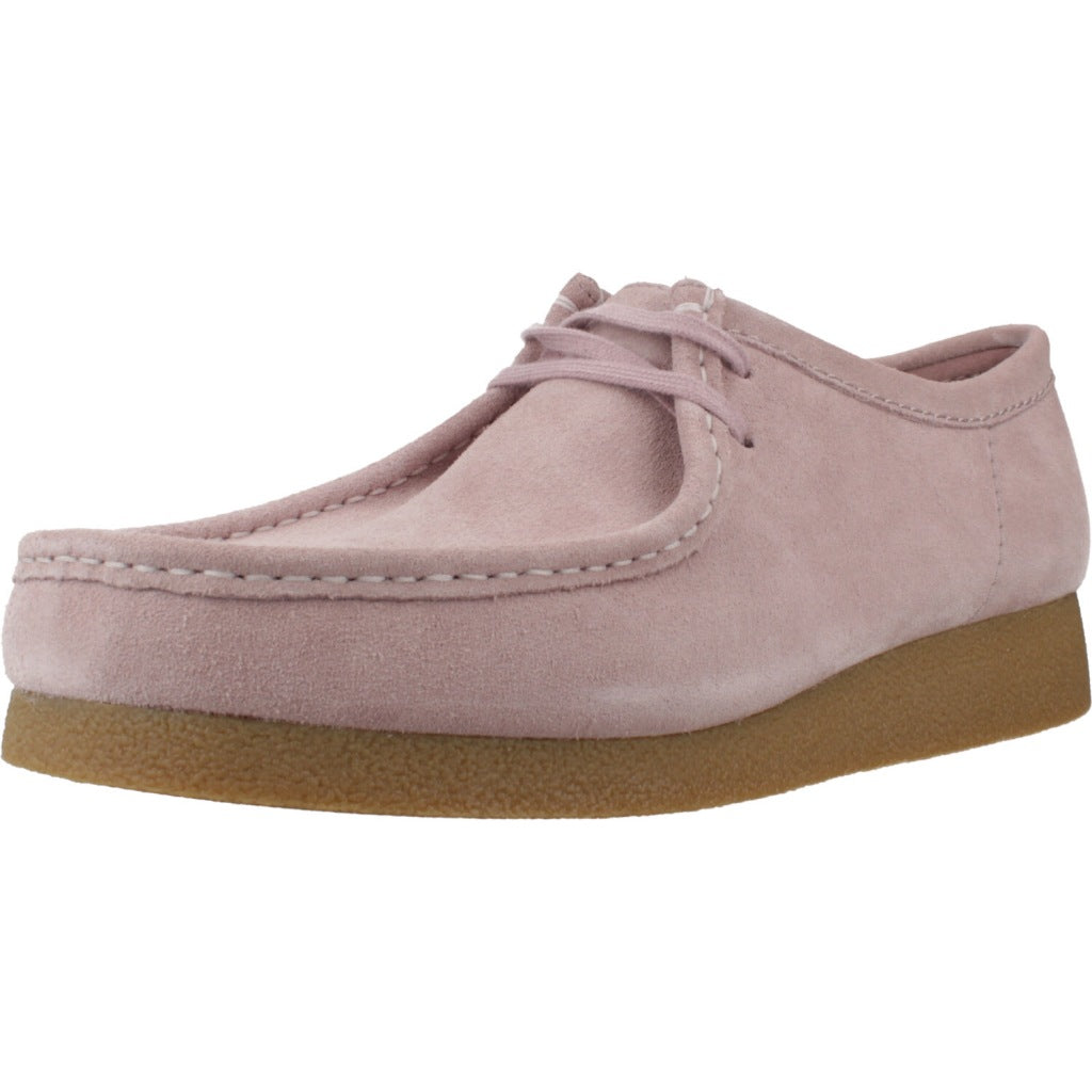 CLARKS WALLABEE EVO en color ROSA  (1)