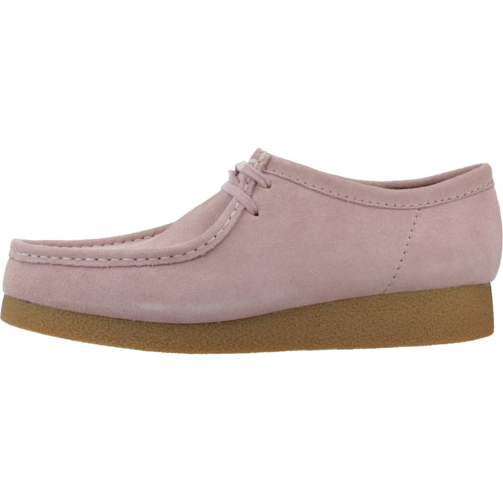 CLARKS WALLABEE EVO en color ROSA  (2)