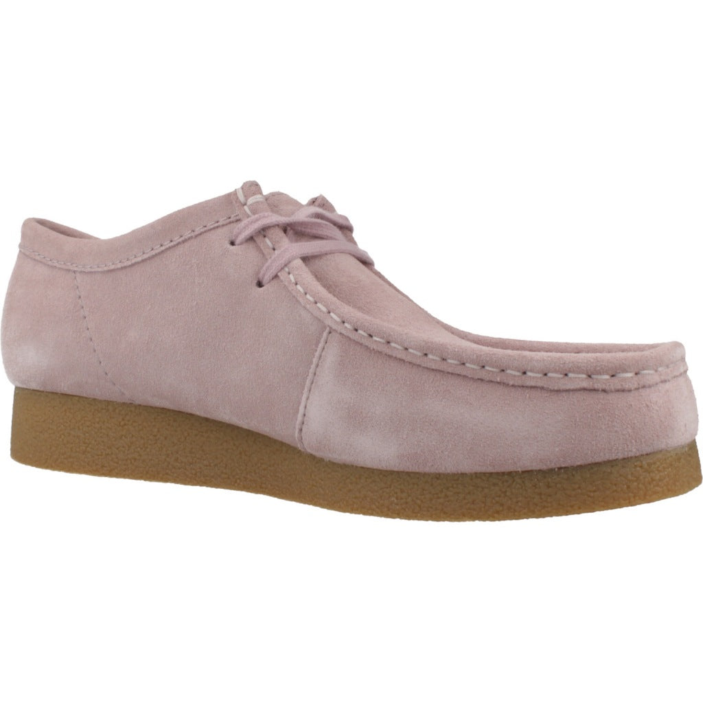 CLARKS WALLABEE EVO en color ROSA  (5)