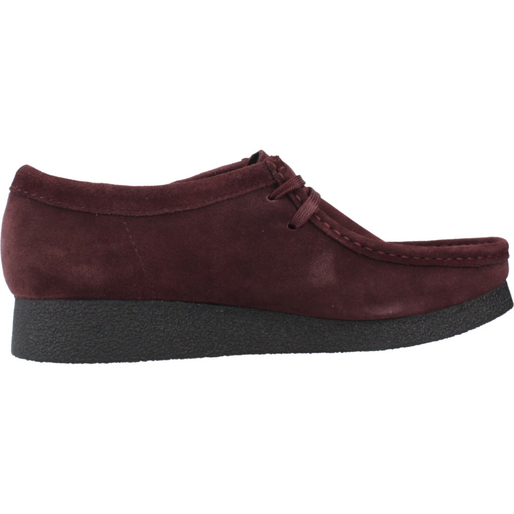 CLARKS WALLABEE EVO SH en color BURDEOS  (4)