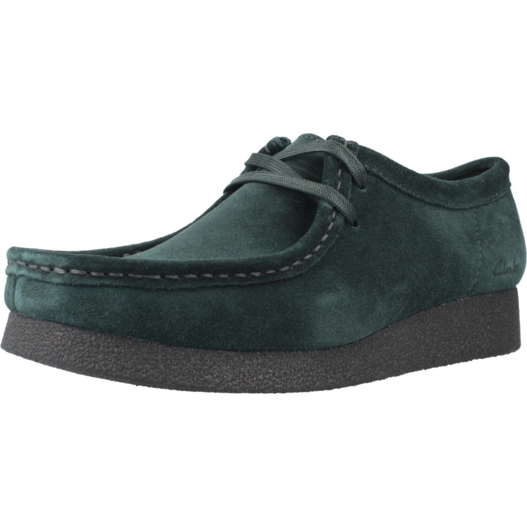 CLARKS  WALLABEE EVO SH  en color VERDE  (1)